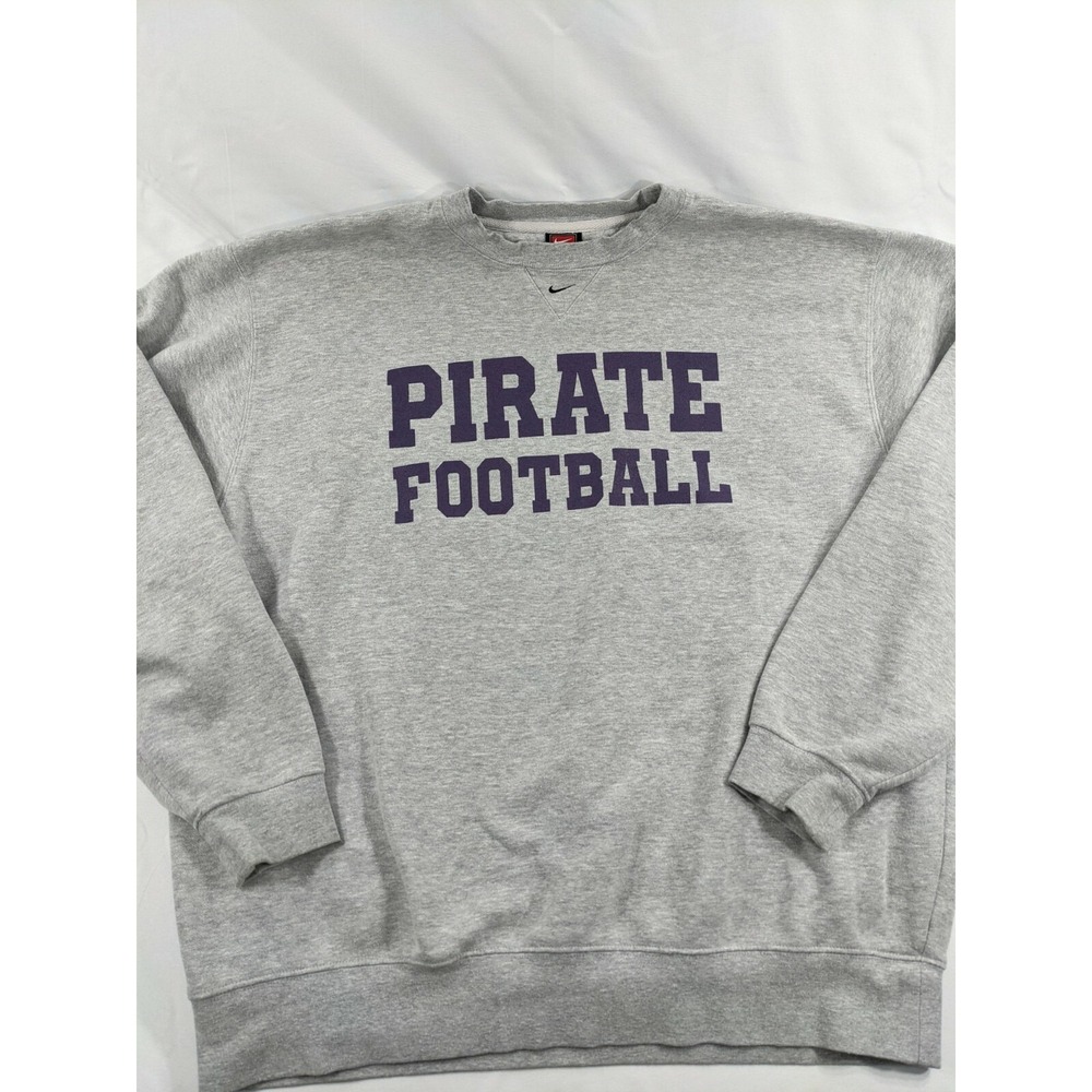 Vintage Nike Center Check Travis Scott Crewneck Pirate Football 2XL Gray Purple‎